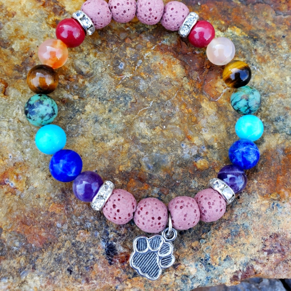 Pretty Pink Gemstone Bracelet